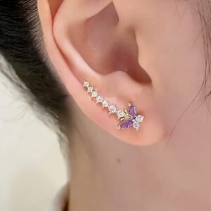 (PRE-ORDINE) Orecchini a Farfalla in Rame con Zirconi